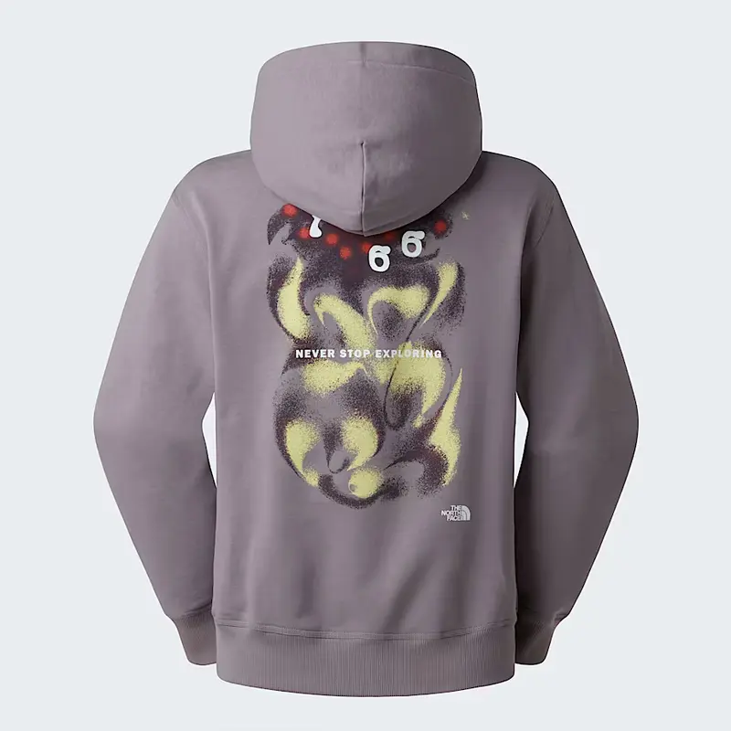 Felpa con cappuccio 1966 Motion Relaxed con grafica