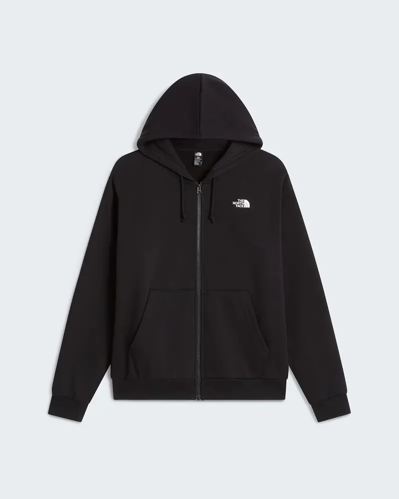 Felpa con cappuccio e cerniera integrale Evolution Simple Dome Regular da uomo black