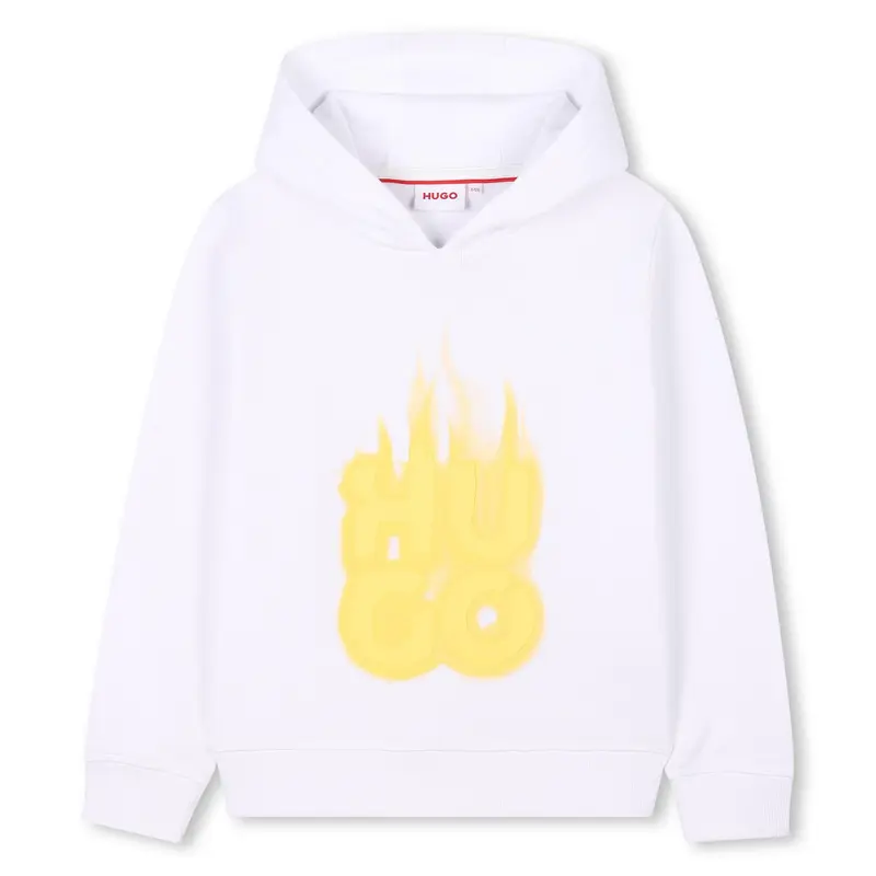 Felpa con logo fiammante