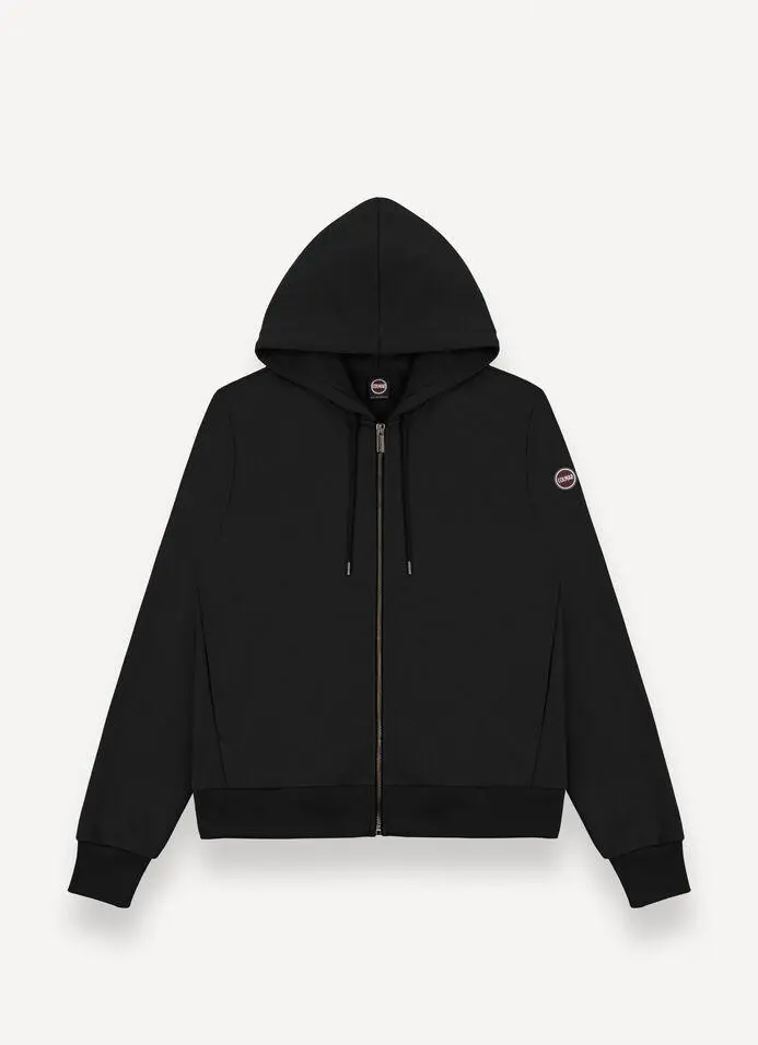 Felpa full zip in cotone