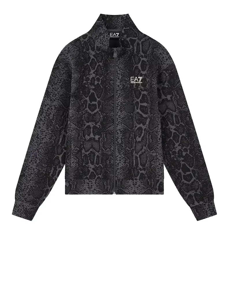 Felpa Graphic In Jersey Di Cotone EA7 - Fancy Asphalt