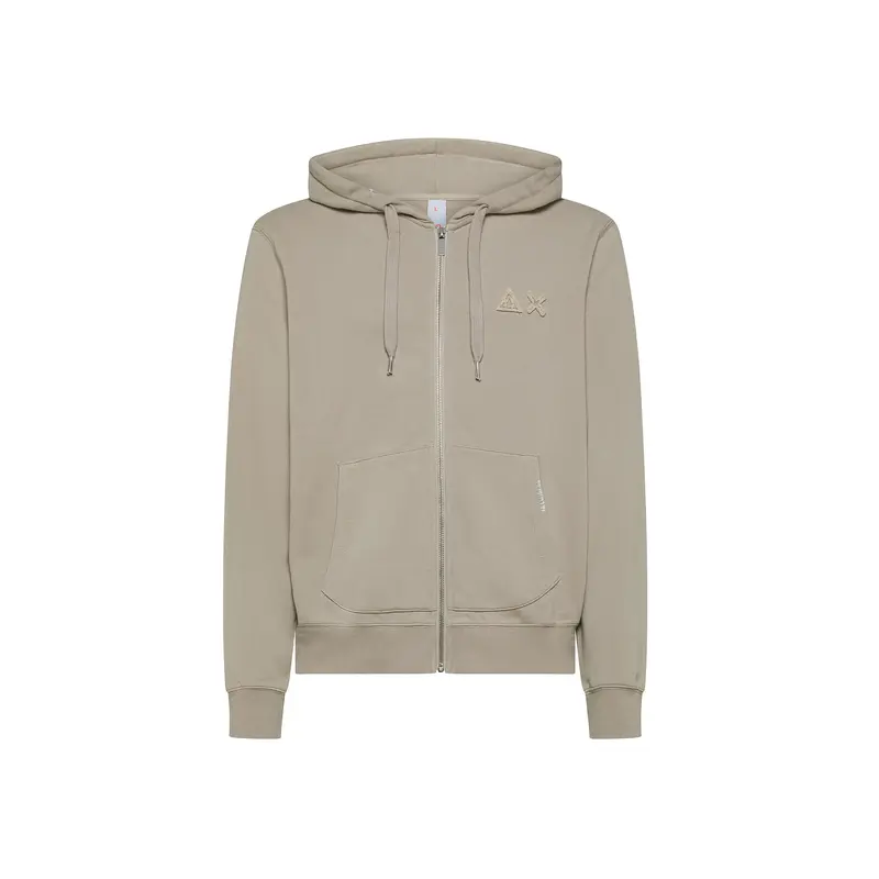Felpa hoodie in cotone vintage