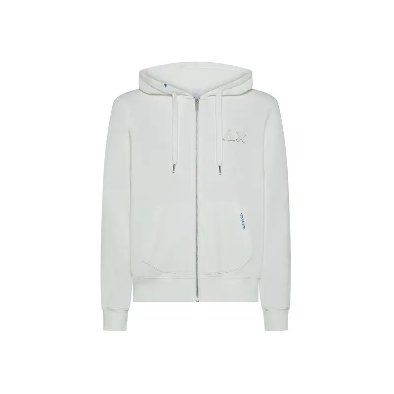 Felpa hoodie in cotone vintage