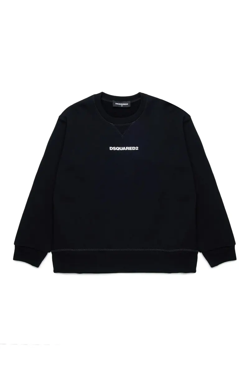 Felpa in cotone con logo