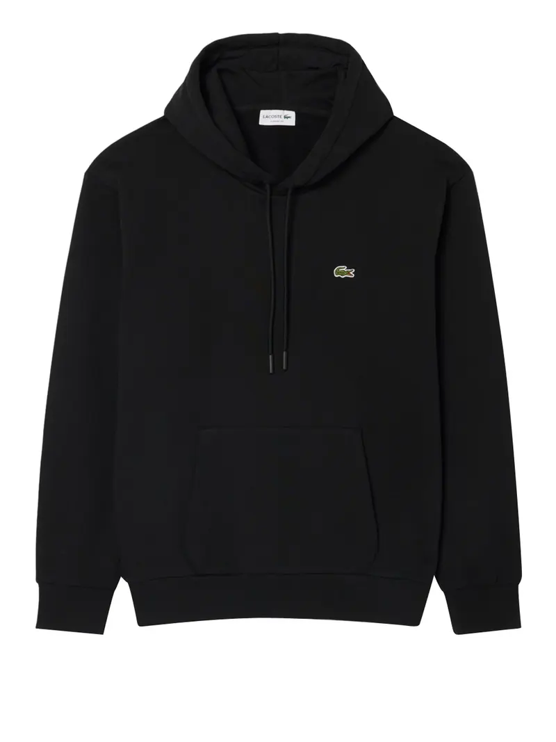 Felpa Lacoste Logo Iconico Nero