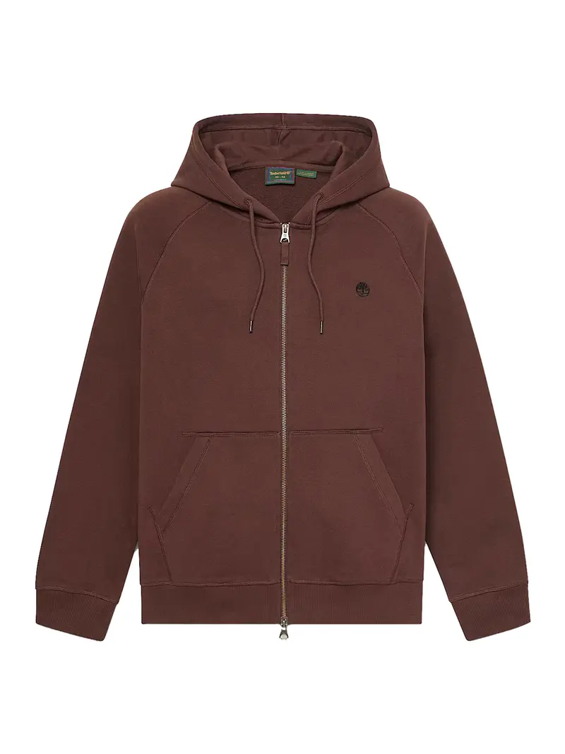 Felpa Lb Full Zip Timberland - Marrone Scuro