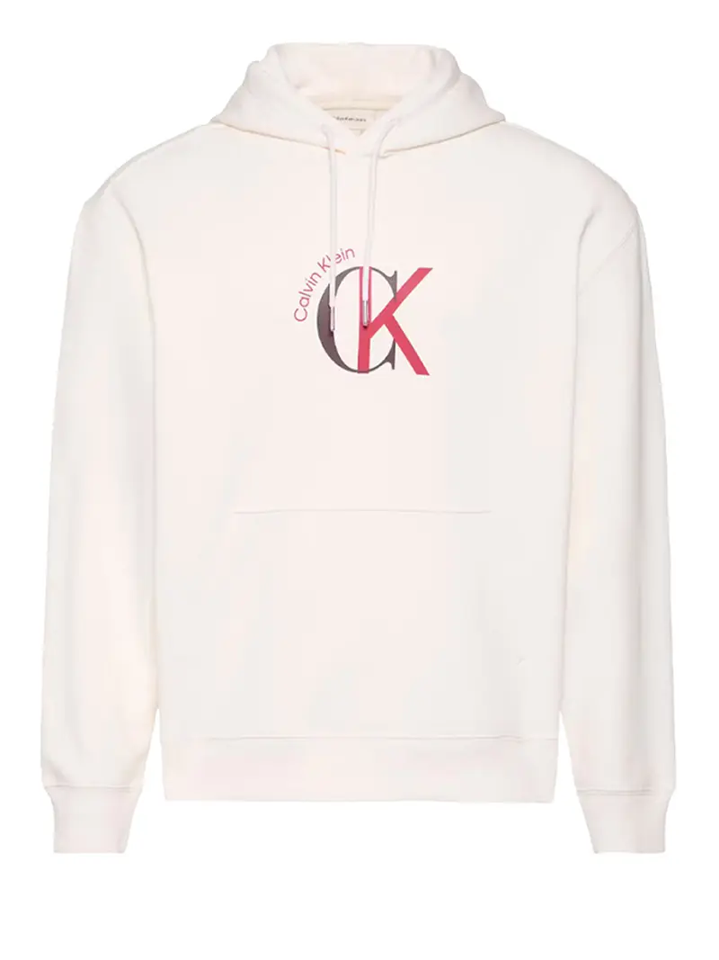 Felpa Ls Eu 350Terry Graph Calvin Klein - Crema