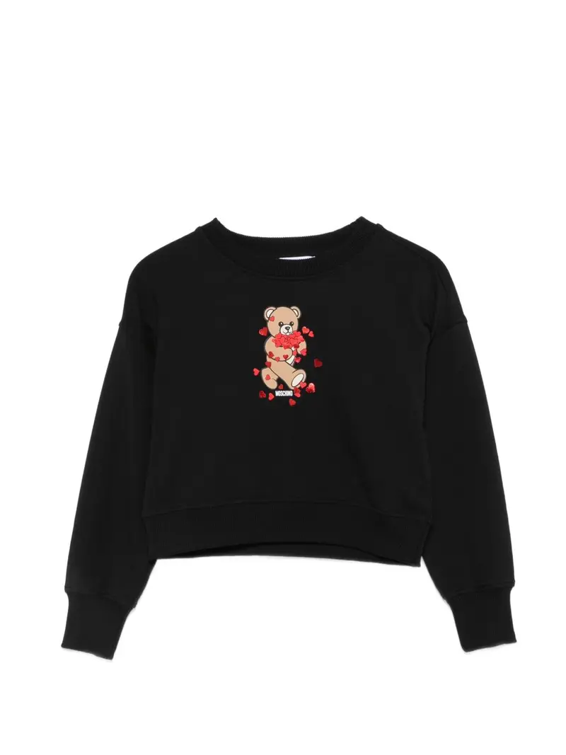 Felpa nera per bambina