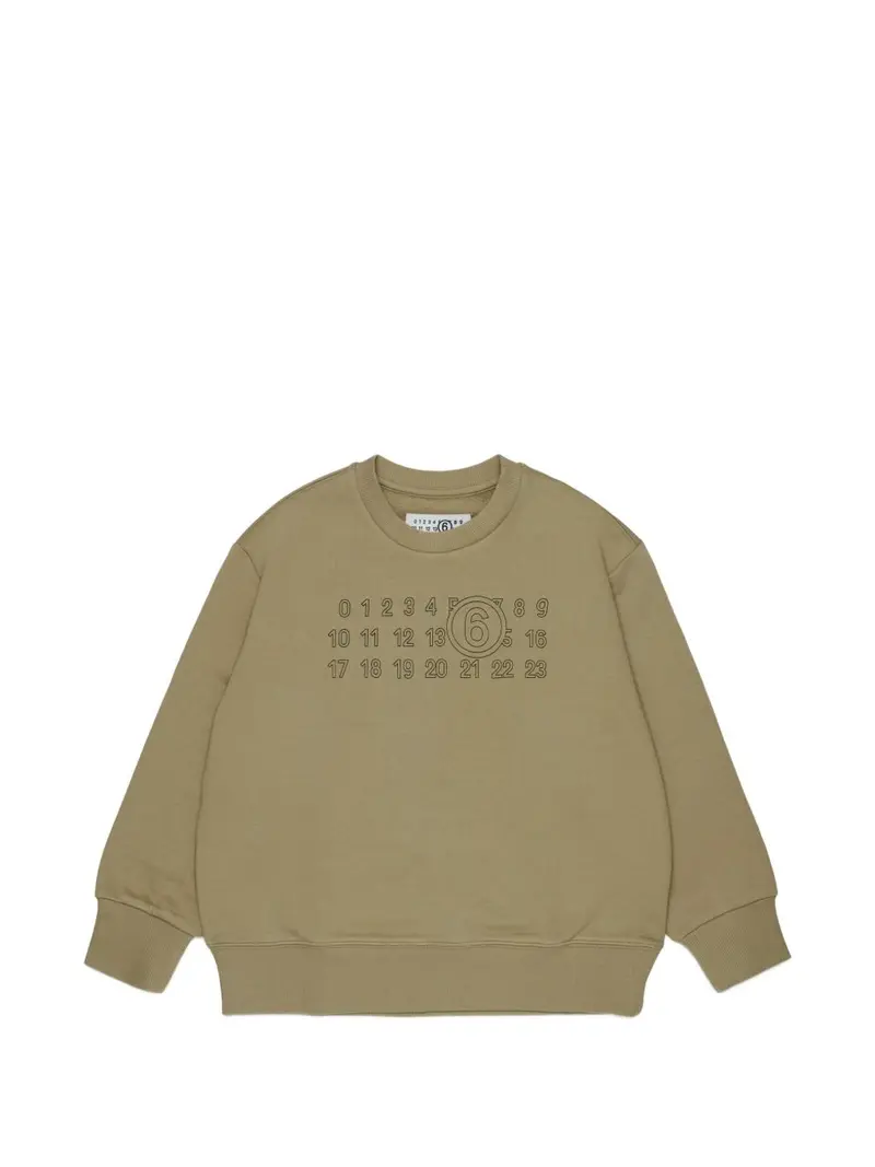 Felpa olive per bambino
