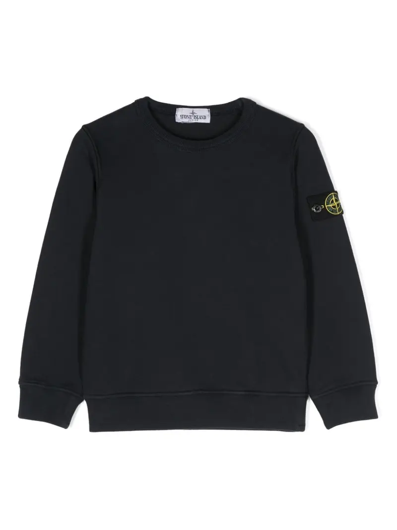 Felpa per bambino in cotone blu navy
