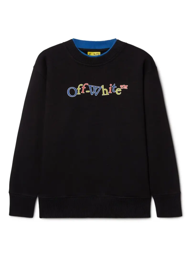 Felpa per bambino in cotone nera