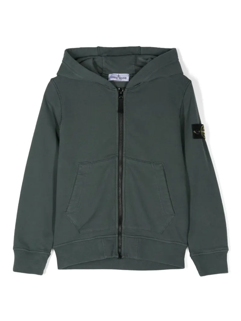 Felpa per bambino in cotone verde