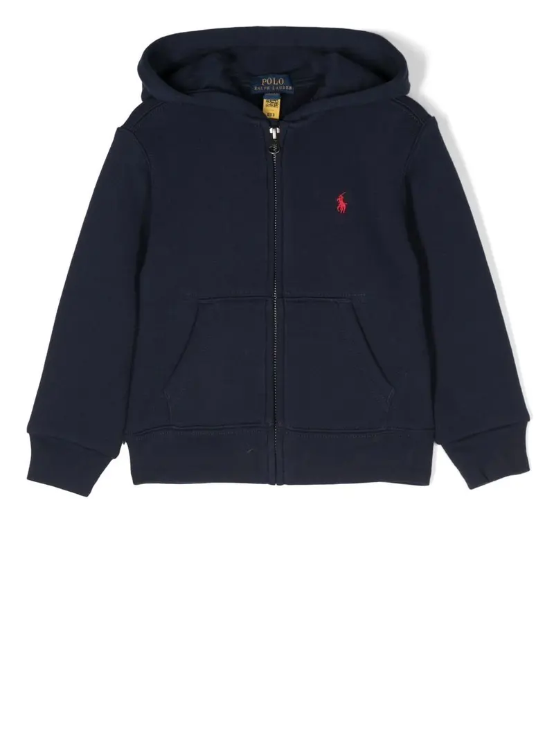 Felpa per bambino in misto cotone blu