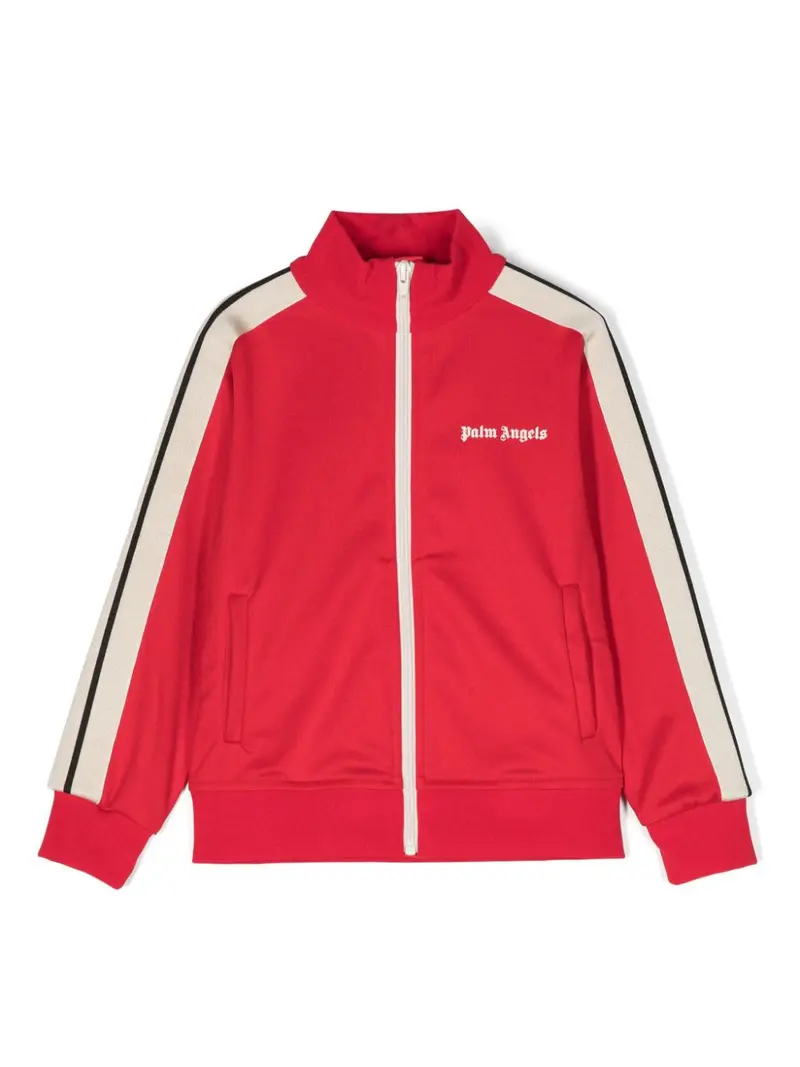 Felpa rossa per bambina con logo