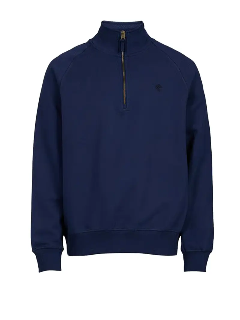 Felpa Tree Embroidered Logo 1/4 Zip Lb Timberland - Blu Scuro