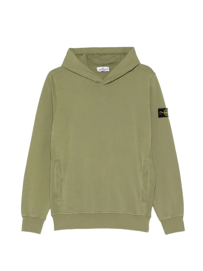 Felpa verde oliva per bambino