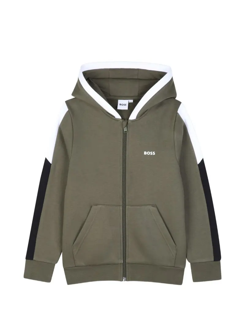 Felpa verde oliva per bambino