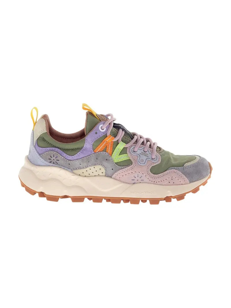FLOWER MOUNTAIN Sneaker Donna YAMANO 3 WOMAN 2017817-01-1B43 LIGHT GREY-MILITARE-CIPRIA