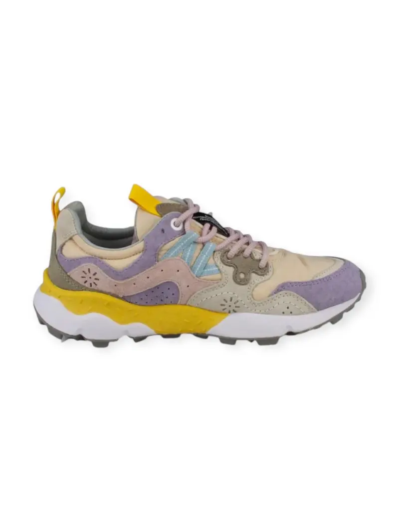 FLOWER MOUNTAIN Sneaker Donna YAMANO 3 WOMAN 2017817-63-1M33 LILAC-SALMON-PINK