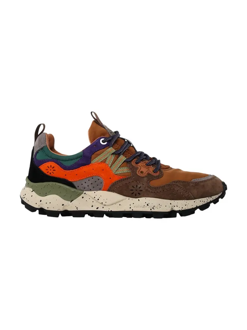 FLOWER MOUNTAIN Sneaker Uomo YAMANO 3 UNI 2017818-01-2D98 TAUPE-BEIGE-ZUCCA