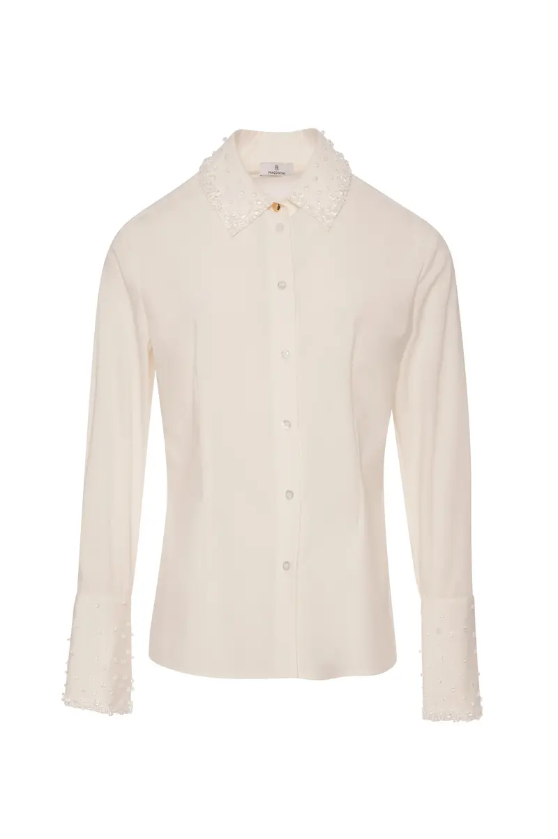 Fracomina Camicia slim con applicazioni luminose