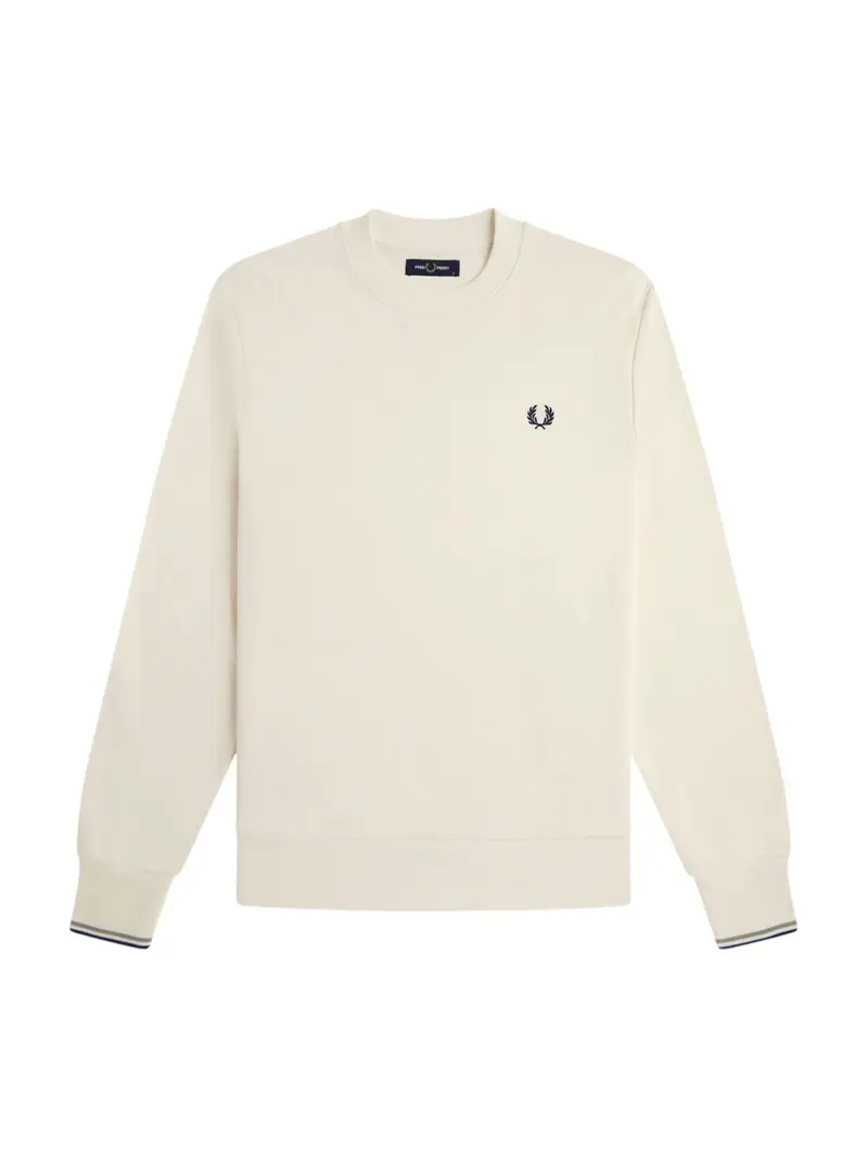 FRED PERRY Felpa Uomo FP CREW NECK SWEATSHIRT ECR/SEAGRS/DKAIR - FP-M7535 68C