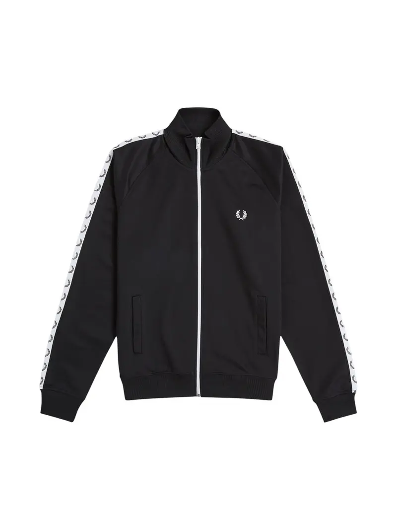 FRED PERRY Felpa Uomo FP TAPED TRACK JACKET FP-J4620 198 BLACK