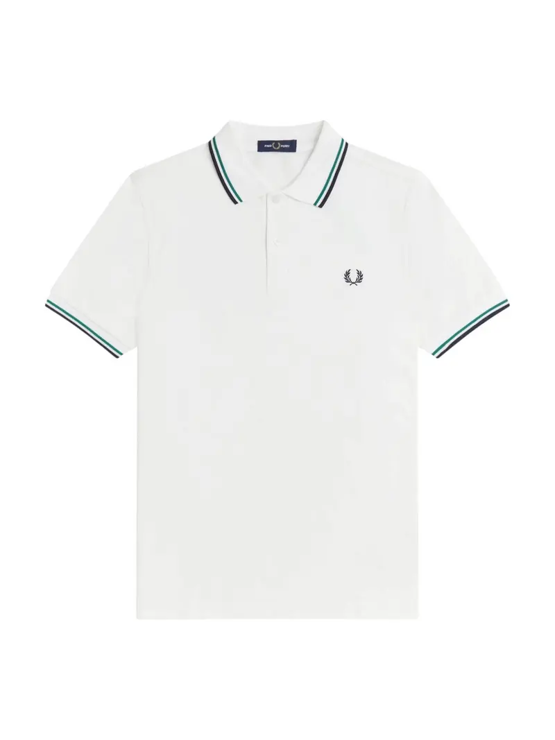 FRED PERRY Polo Uomo  FP-M3600P 02C SNOWWHT/SGRN/NVY