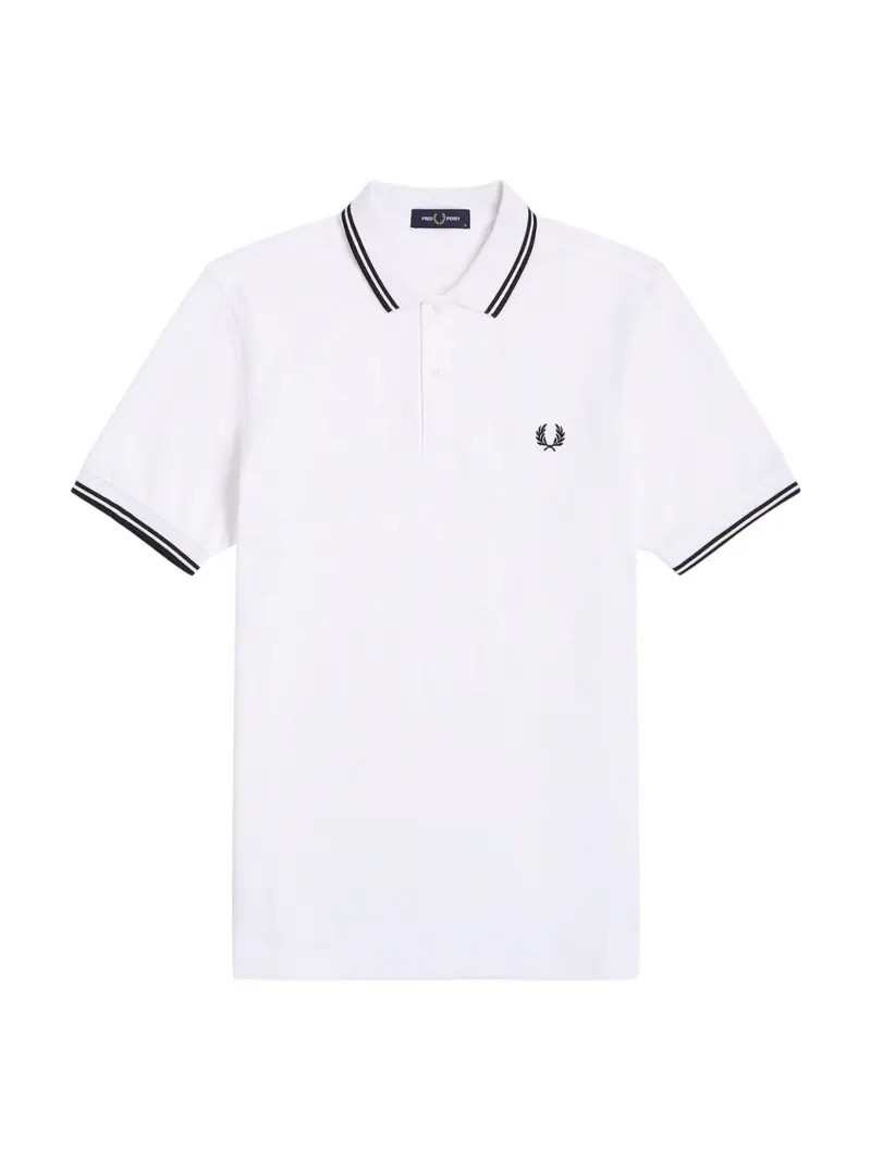 FRED PERRY Polo Uomo FP TWIN TIPPED FRED PERRY SHIRT FP-M3600 200 WHITE