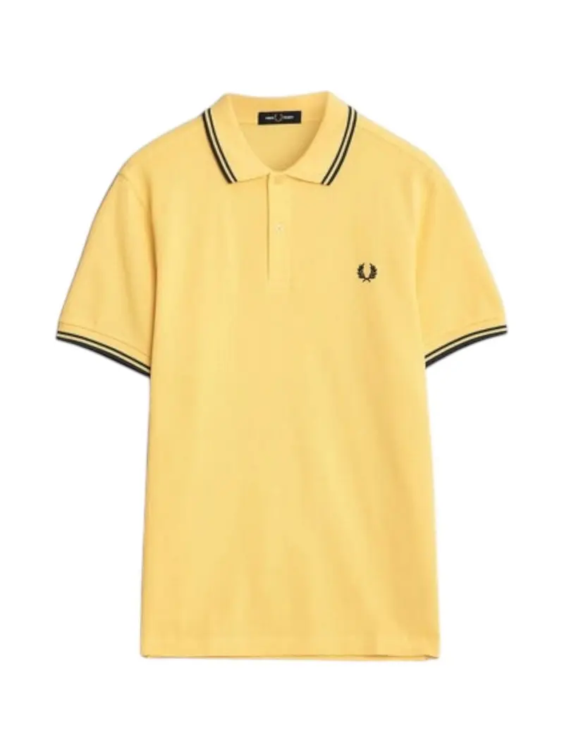 FRED PERRY Polo Uomo FP TWIN TIPPED FRED PERRY SHIRT FP-M3600P 06B LMNBRLY/TNSBLUE
