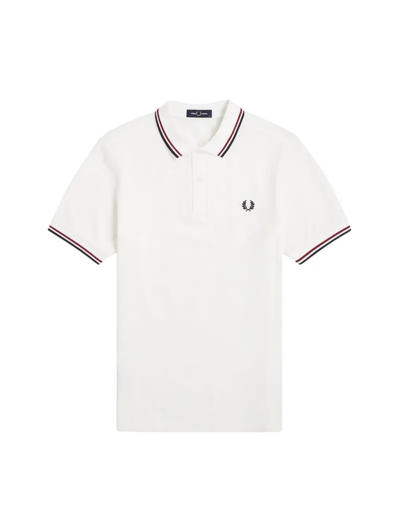 FRED PERRY Polo Uomo FP TWIN TIPPED FRED PERRY SHIRT FP-M3600P T60 SNWHT/BRED/NVY