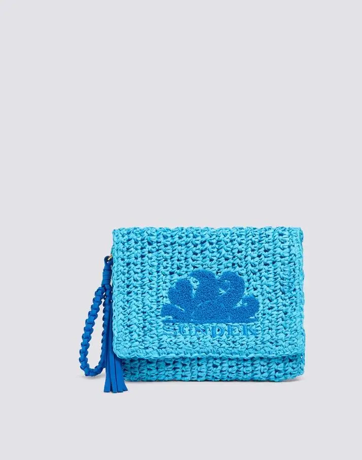Gabi - pochette in paper straw