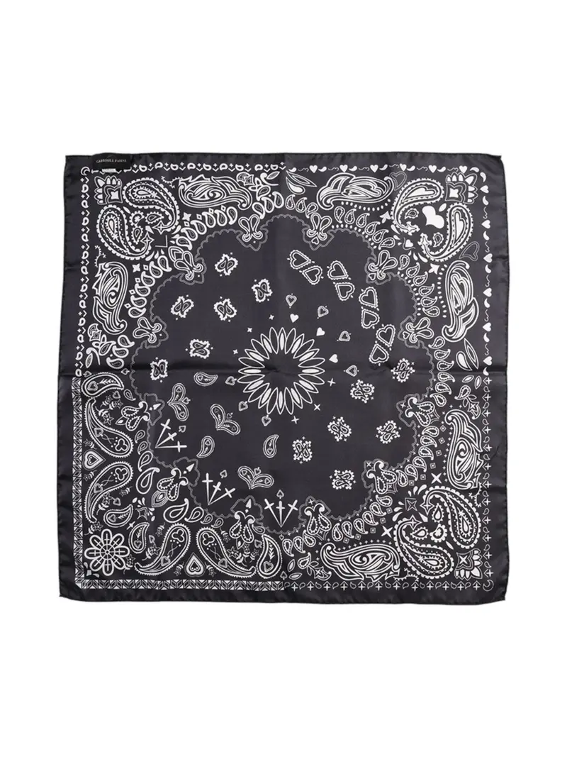 GABRIELE PASINI Foulard Uomo  59008/3  6110 Nero