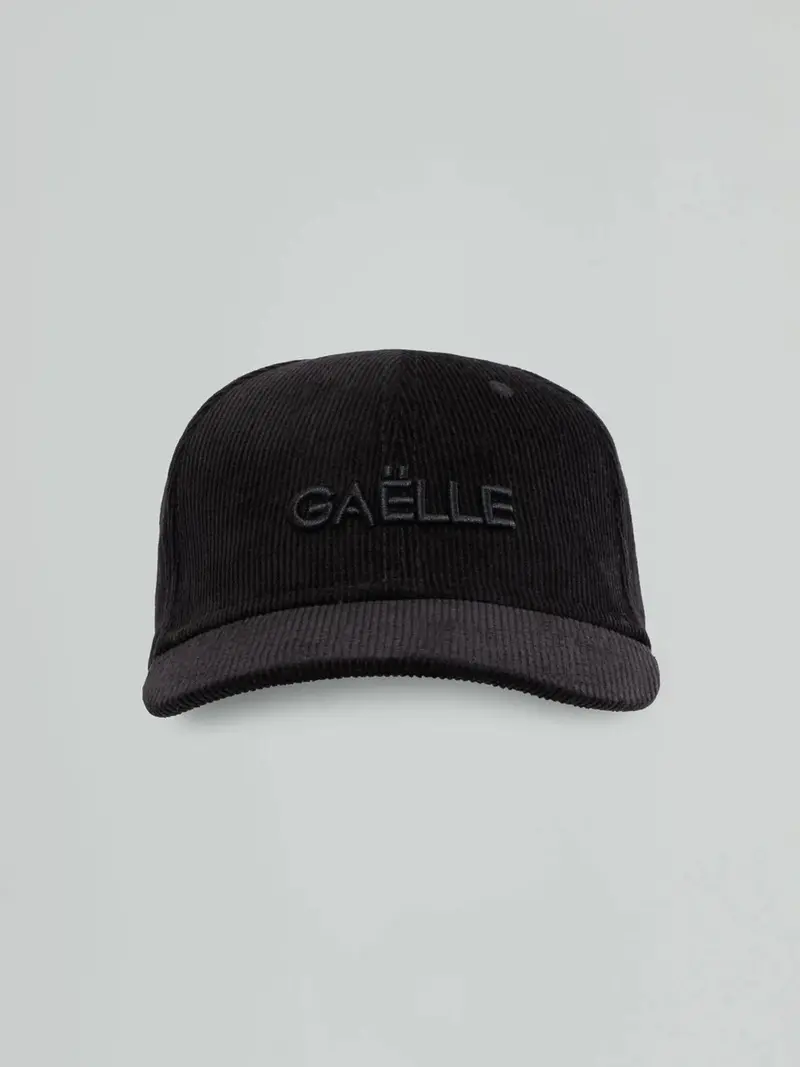 Gaelle Baseball velluto logo ricamo nero