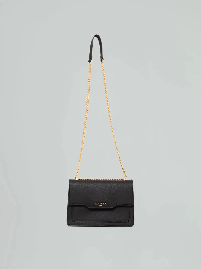 Gaelle Regular shoulder strap essential saffiano nera