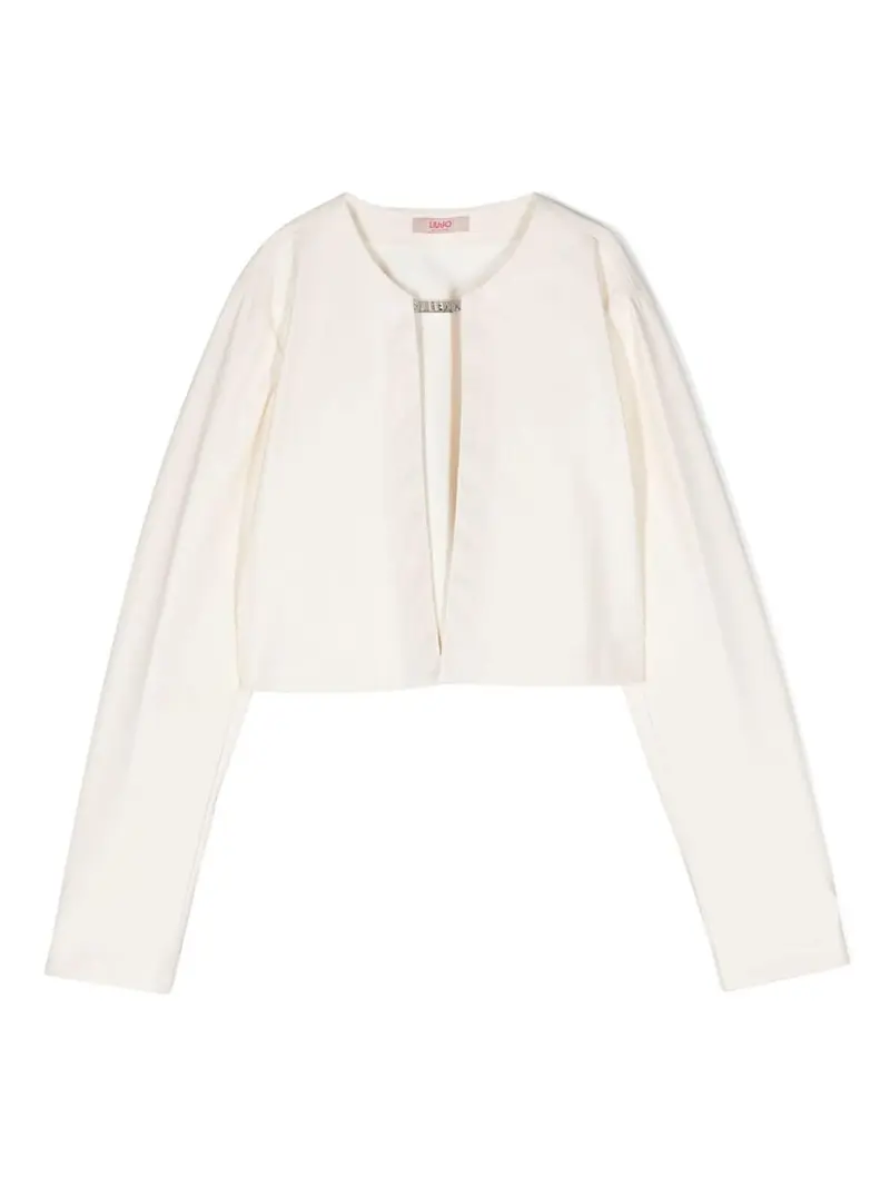 Giacca bianca per bambina in ecopelle