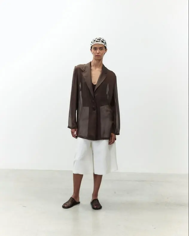 Giacca chiffon sciolta