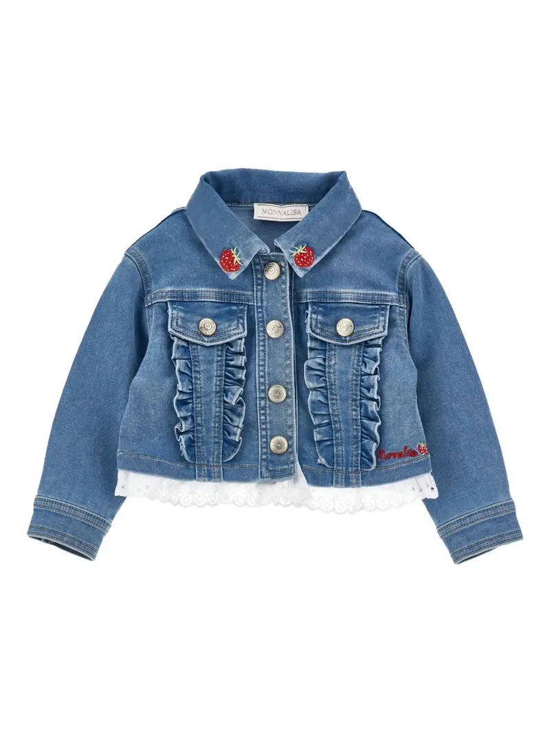 Giacca di jeans blu per bambina