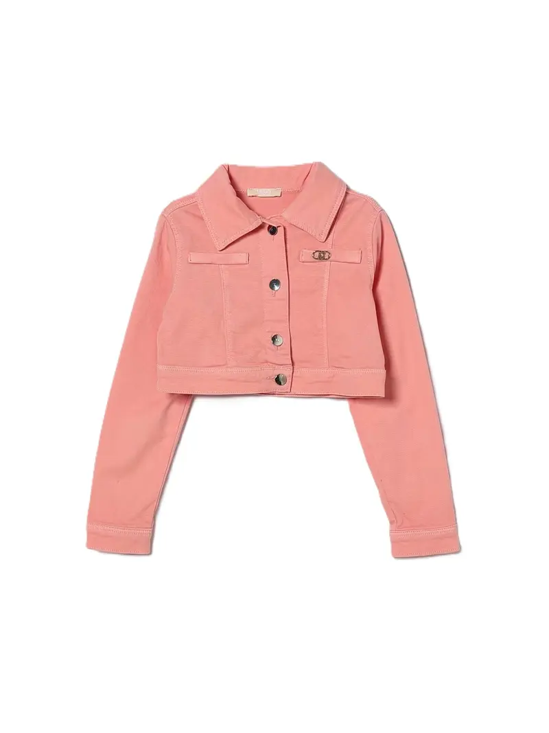 Giacca di jeans coral per bambina