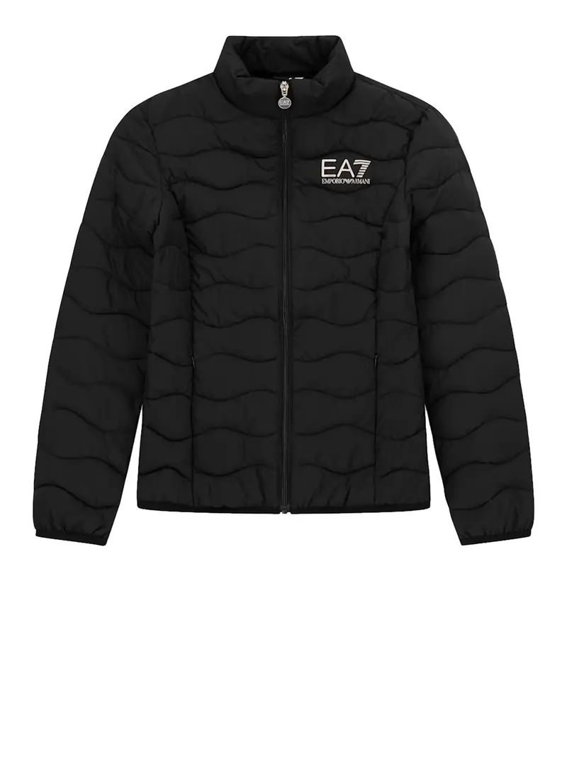 Giacca In Nylon Imbottita Core Lady Con Collo Montante EA7 - Nero