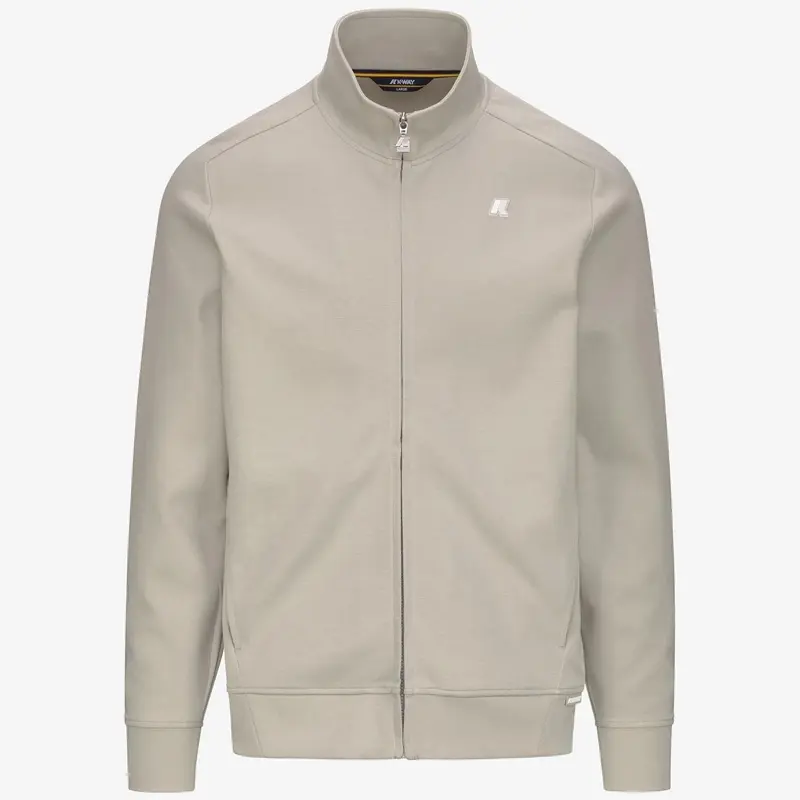 Giacca in pile athleisure da uomo beige
