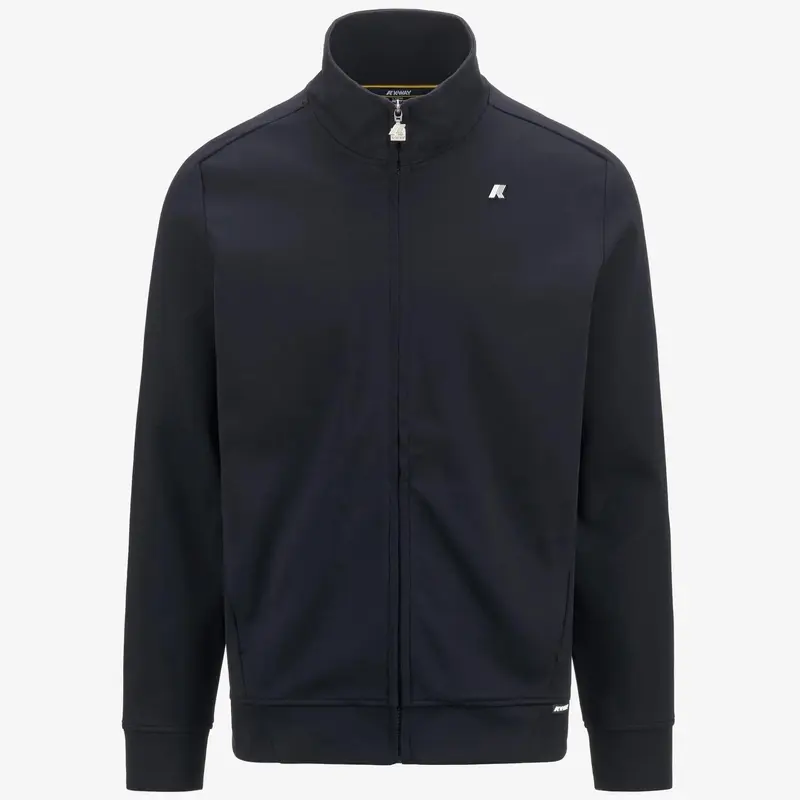 Giacca in pile athleisure da uomo blu