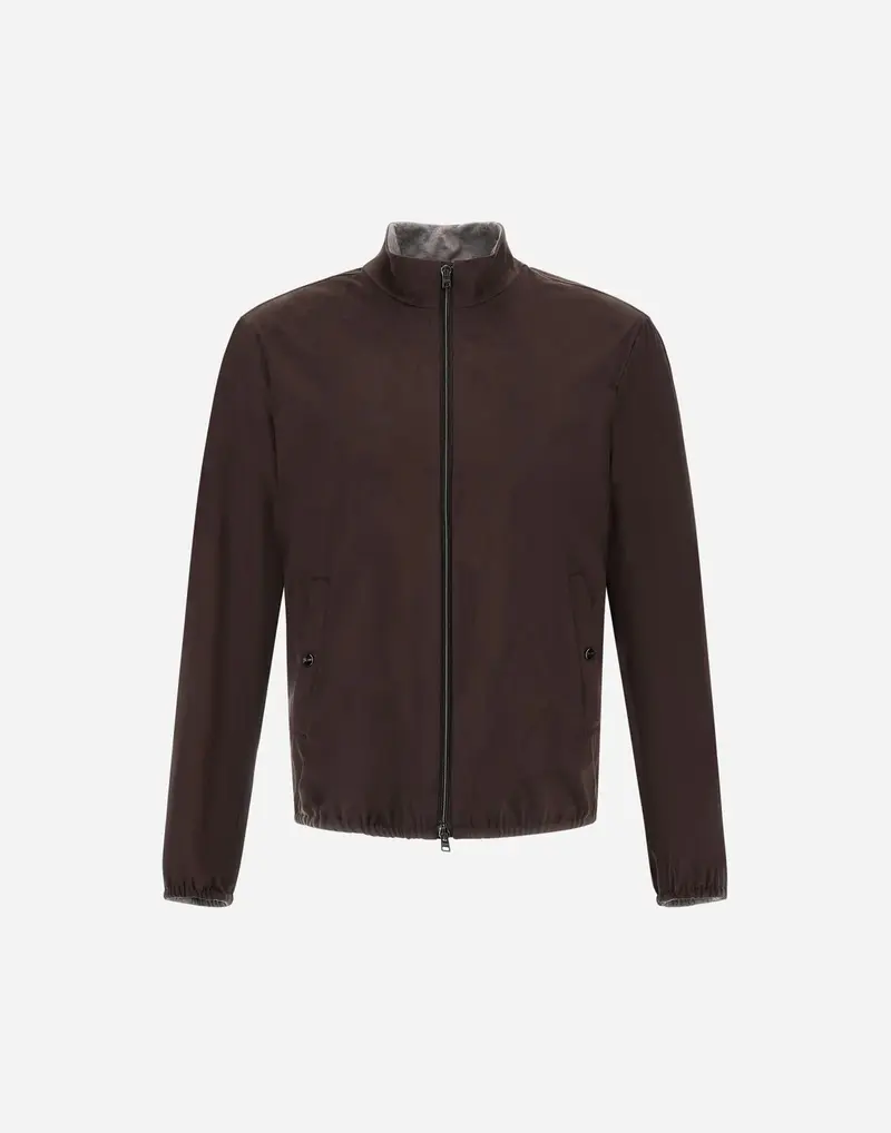 Giacca in suede effect