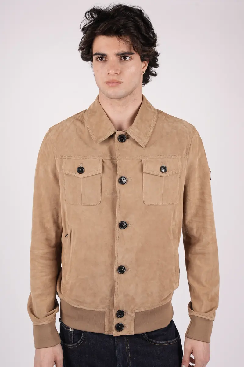 Giacca in suede