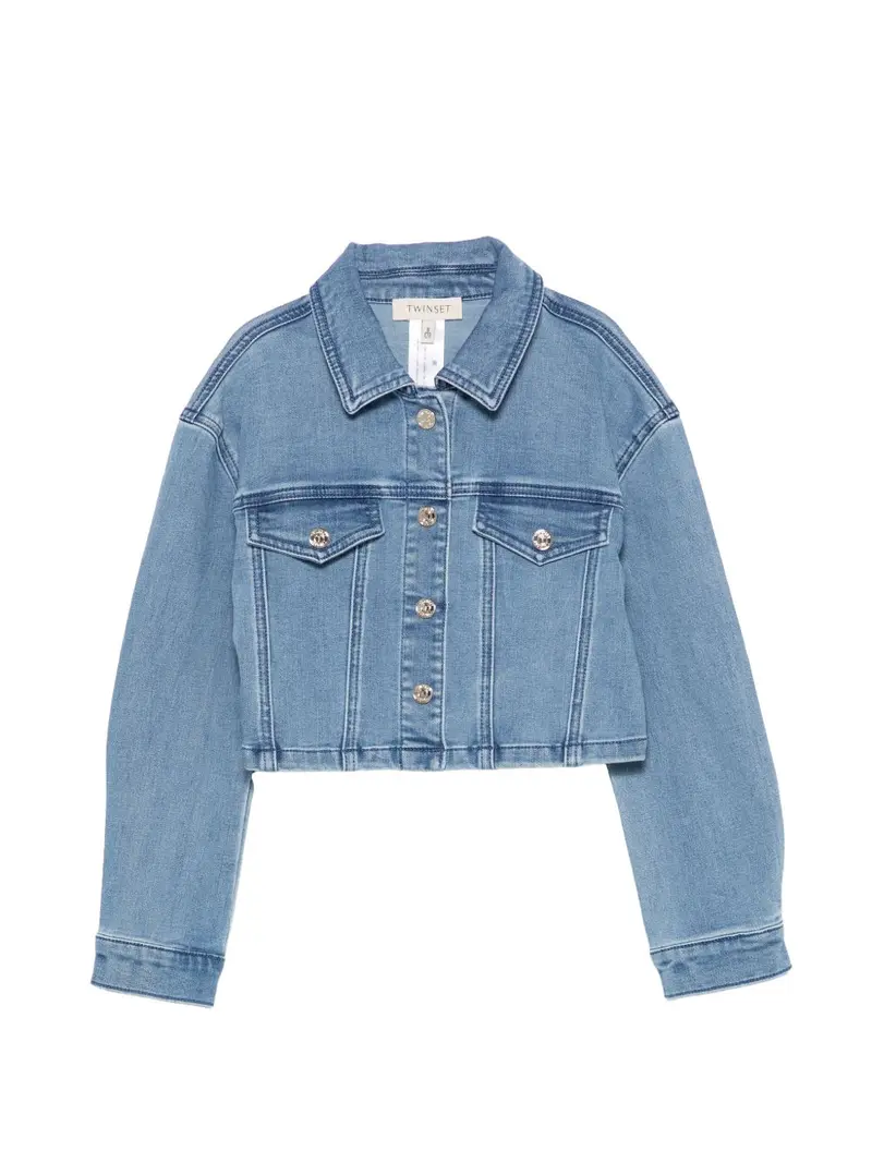 Giacca jeans blu per bambina