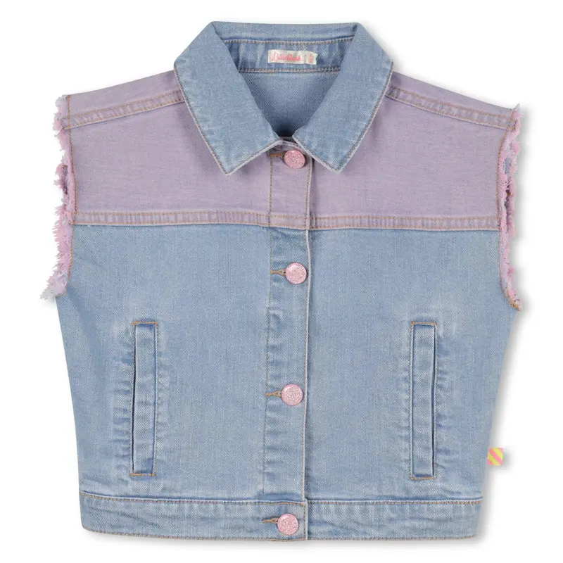 Giacca jeans senza maniche