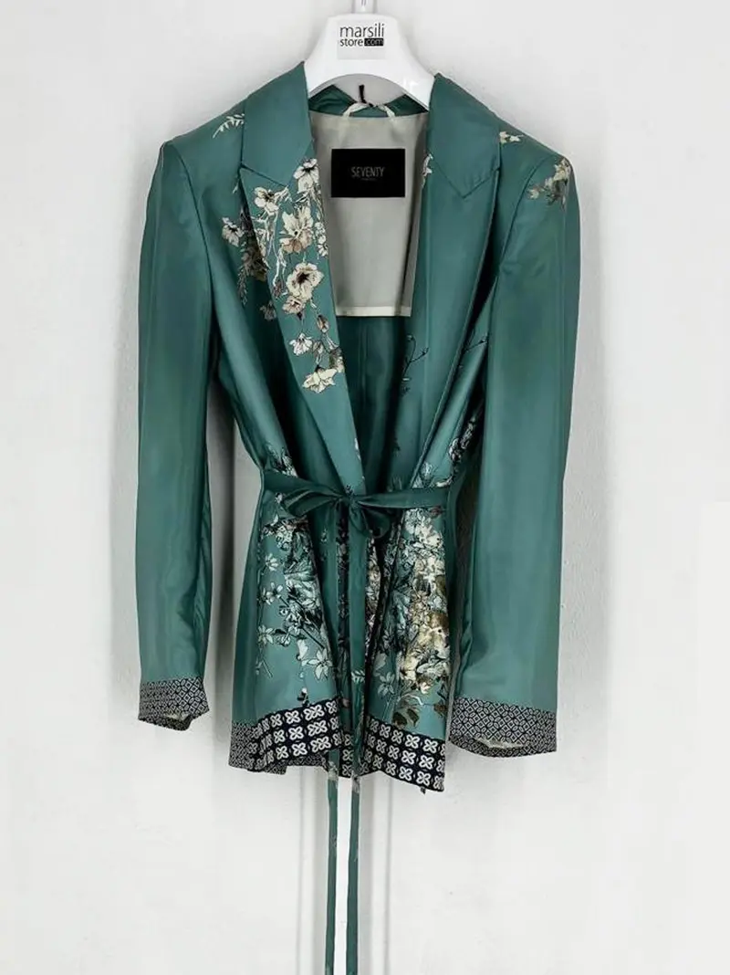 giacca kimono in raso