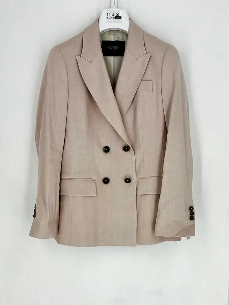 giacca lino cotone vtg