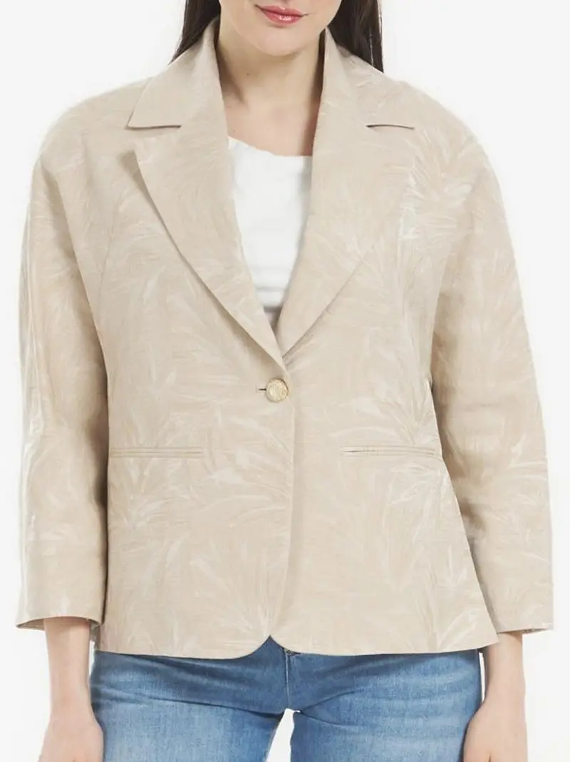 giacca raglan damascata