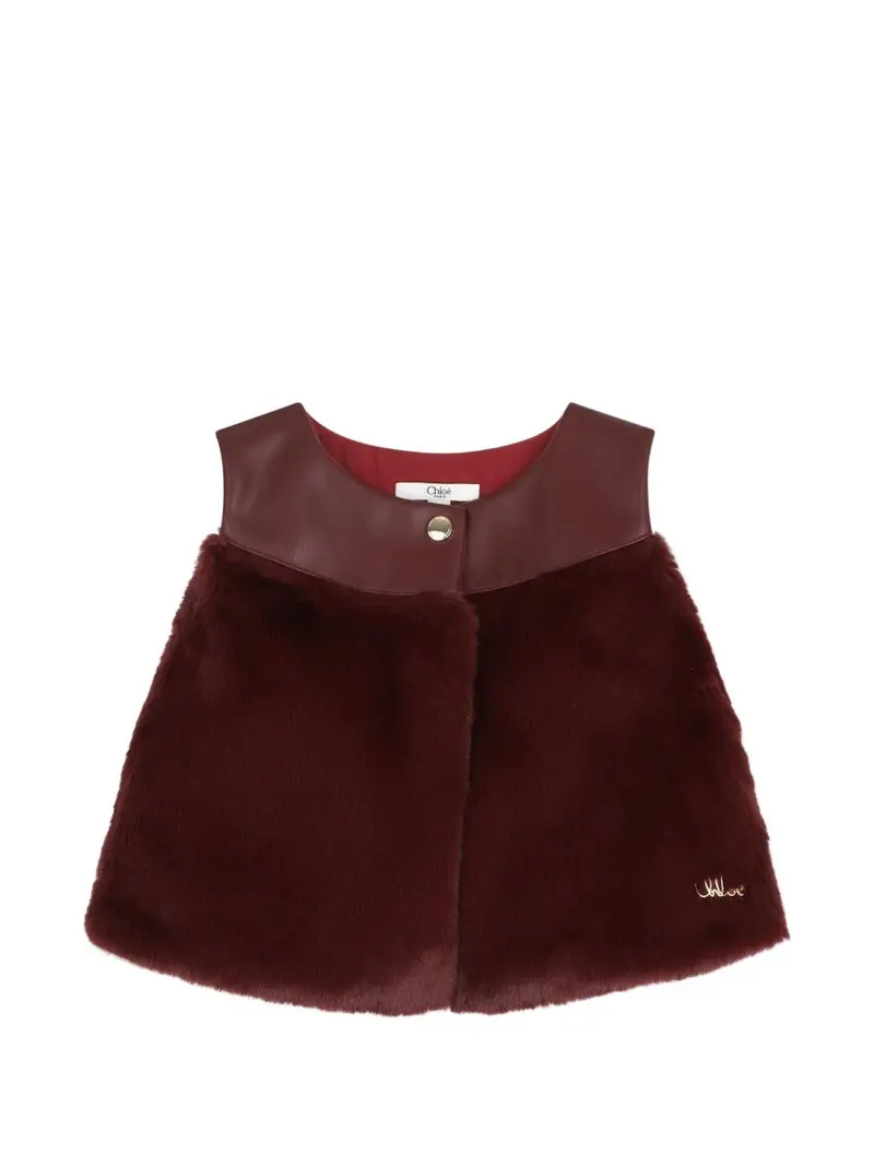 Gilet bordeaux per neonata